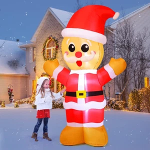 8 FT Tall Christmas Inflatable Gingerbread Man Yard Decoration with Built-In Led - Picture 1 of 12