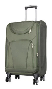 Nylon Softcase Koffer Trolley aufrecht rollbar mit Dehnfalte Maribor Grün Gr. L - Bild 1 von 6