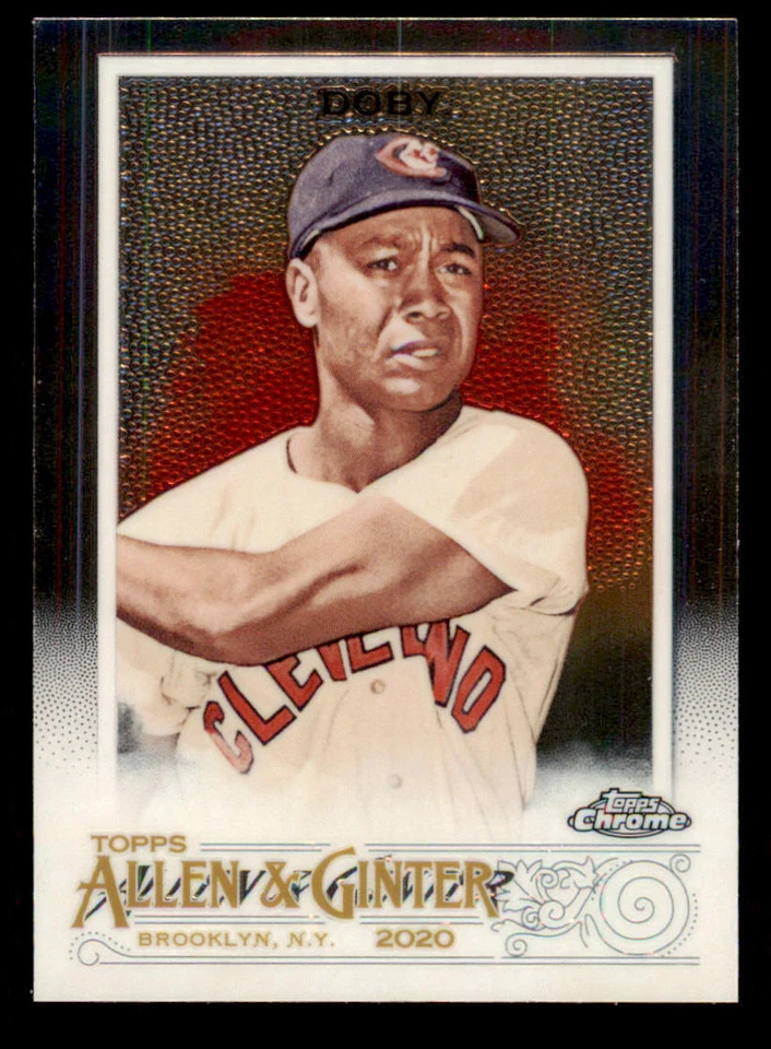 2020 Topps Allen and Ginter Chrome #4 Larry Doby - Image 1 of 2