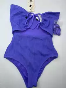 NEW WITH TAGS BILLABONG LADIES SUMMER HIGH VIOLET ONE PIECE SWIMSUIT - Foto 1 di 9