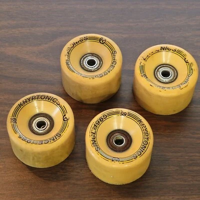 Ruedas Kryptonics 65 mm amarillas desde 1965 Foto 1 de 4