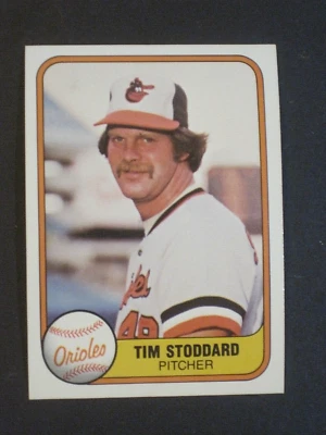1981 FLEER TIM STODDARD BALTIMORE ORIOLES CARD #176!!!!! - Image 1 of 2