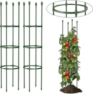 Garden Trellis, Tomato Cage Tall Plant Support Climbing Vines Flowers Stands - Picture 1 of 2