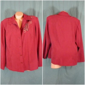 Sag Harbor Plus Size 16W Wool Blazer Jacket - Picture 1 of 9