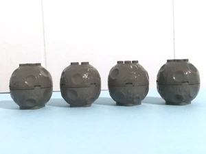 LEGO LOTE 4 Rocas de Roca Gris Cráter De Colección - Imagen 1 de 6