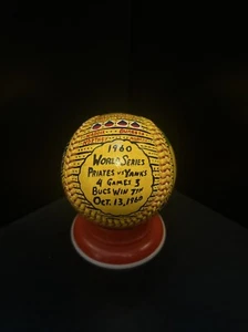 INCREDIBLE 1960 Pittsburgh Pirates World Series Champs Team Baseball (SIGNED) - Picture 1 of 5