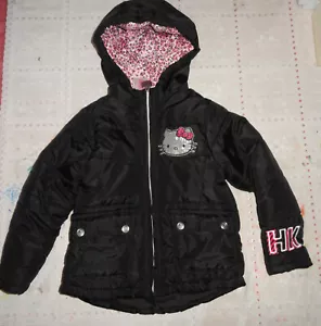 HELLO KITTY Brand by Sanrio Size 4 Puffy Winter Coat w/Hood - Picture 1 of 9