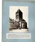 France, Varennes L&#039;Arconce, L&#039;Eglise Romane  Vintage Albumen Print.