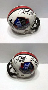DICKERSON TAYLOR JOINER 5 TOTAL SIGNED CLASS OF 1999 HOF MINI HELMET BECKETT BAS - Picture 1 of 7