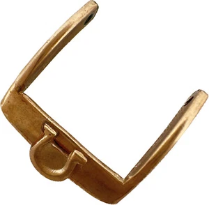 Vintage 13mm Omega Men's Wristwatch Band Buckle Gold Plated Logo Authentic #3 - Picture 1 of 3