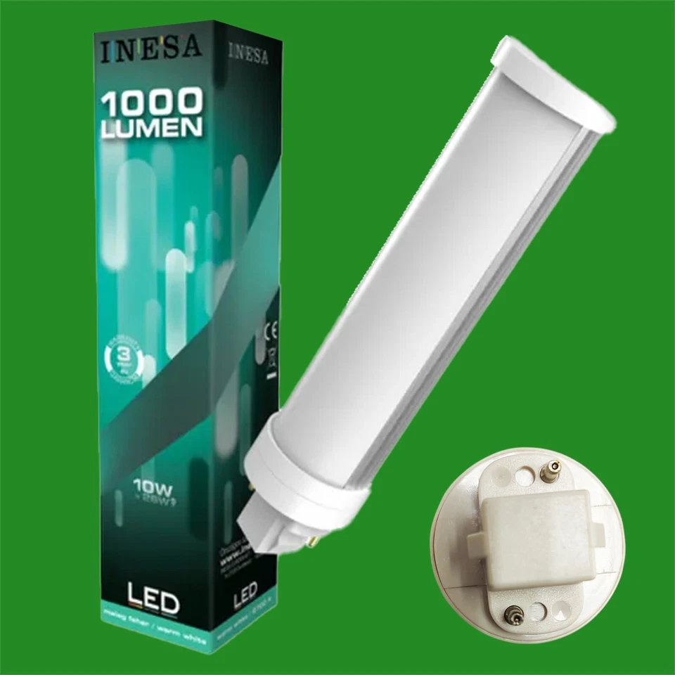 1x 10W = 26W LED Nachrüstung PLT drehbar G24D 2 Pin Glühbirne 2700K Warmweiß - Bild 1 von 1