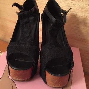 Jeffrey Campbell Foxy Wood Black, n.37 - Foto 1 di 3