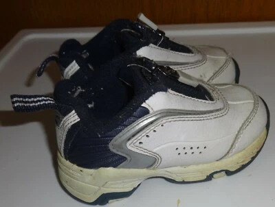 Sneakers Toddler Boys Size 5.5 Everlast Leather Tennis Shoes Slip on with Zipper - Image 1 of 4