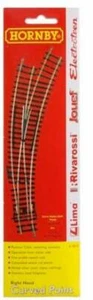 R8075 Hornby Rivarossi Right Curve Switch Scale H0 1:87 - Picture 1 of 1