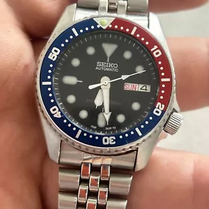 Reloj de buceo automático Seiko Pepsi 7S26-0030 Strapcode pulsera Jubilee 200 m - Imagen 1 de 6