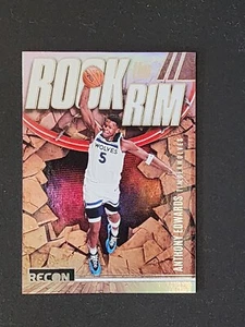 2023-24 Panini Recon - Rock the Rim #3 Anthony Edwards - Imagen 1 de 2