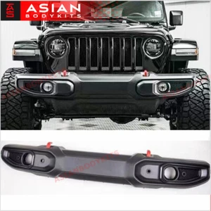 PLASTIC FRONT BUMPER ASSEMBLY for JEEP WRANGLER JL 2017+ - Picture 1 of 8