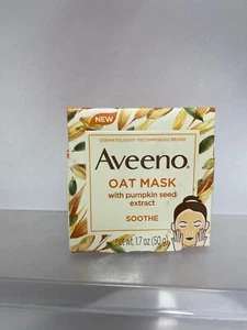 Aveeno Oat Mask W/ Pumpkin Seed Extract Smooth wrinkle refresh 1.7oz COMBINESHIP - Picture 1 of 5