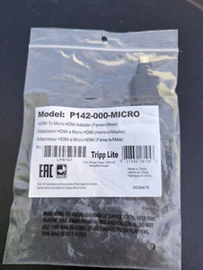 TRIPP LITE P142-000-MICRO HDMI TO MICRO HDMI ADAPTER - Picture 1 of 5