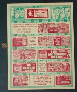 1971 Auburn Illinois R Theater Filmflyer Chitty Chitty Bang Bang & Mad World-- - Bild 1 von 1