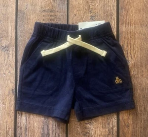 Baby Boy 3-6 Months Baby Gap Navy Elastic Waist Pull On Knit Summer Shorts - Picture 1 of 1