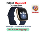 Fitbit Versa3 Health and Fitness Smartwatch with GPS Midnight/Soft Gold Aluminum