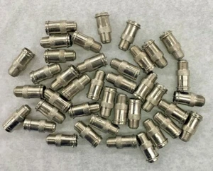 F Type Quick Plug RF Coax Coaxial Cable Adapter Connector - Male to Female M/F - Picture 1 of 4
