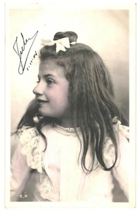 CPA Carte Postale Belgique -Portrait d'une fillette de profil avec un nœud  - Picture 1 of 2