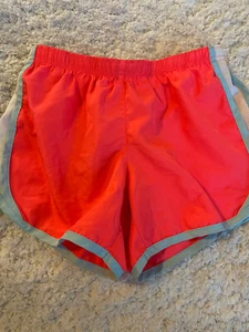 90 degree girls sz. 12 pink/ Orange classic sport shorts. Great pair - Picture 1 of 8