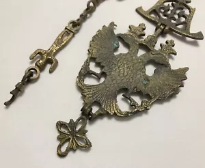 Antique Handcrafted Indian Brass 37" CHAIN For Temple or Home Oil Lamp (RF924) - Picture 1 of 11
