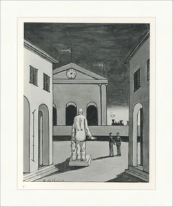 Die Abreise des Freundes Giorgio De Chirico Surrealismus Plakatwelt 1423 - Bild 1 von 1