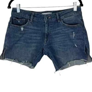 DL1961 Riley Boyfriend Jean Shorts Size 27 Frayed Hem Denim Cut Offs Hayden Wash - Picture 1 of 7