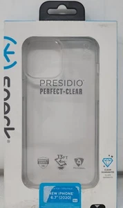 Speck Presidio Perfect-Clear Series Case for Apple iPhone 12 Pro Max - Clear - Picture 1 of 4