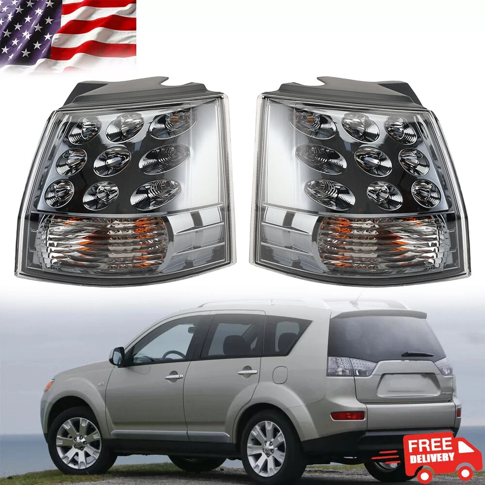 Pair Tail Light For Mitsubishi Outlander EX 2007-2013 Rear Brake Stop Taillamps - Изображение 1 из 4