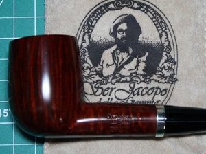 New & Unsmoked Ser Jacopo Gem Series Garnet Billiard Silver Band (Gemma Granato) - Picture 1 of 6