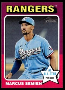 Marcus Semien 2024 Topps Heritage AL All Star Card #127 Texas Rangers - Picture 1 of 2