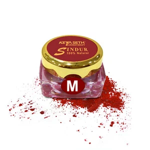 Keya Seth Aromatherapie 100 % natürlicher Staub Sindoor weinrot, 3 g - Bild 1 von 5