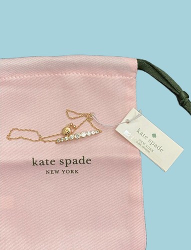 Kate Spade Braccialetto Lunetta Cristallo Oro Rosa Lucente