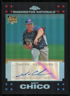 2007 Topps Chrome Refractors #338 Matt Chico AU /500 - Image 1 of 2