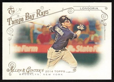 2014 Topps Allen & Ginter Evan Longoria #288 Tampa Bay Rays Foto 1 de 2