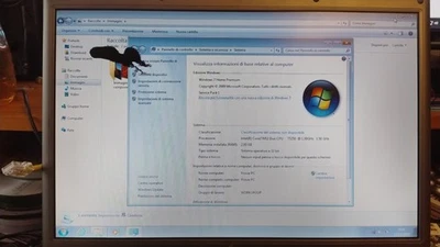 Notebook Fujitsu Siemens ESPRIMO D9500 2GB RAM Intel Core 2 Duo Problema LCD - Immagine 1 di 3