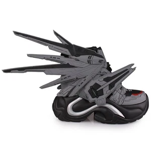 NEW ANTHONY WANG - JUPITER 05 Black Knight Grey Platform Sneakers - Picture 1 of 5