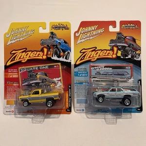Johnny Lightning Zingers 2 CHEVY Diecast 1969 Kingswood Estate 1973 Cheyenne 10 - Bild 1 von 11