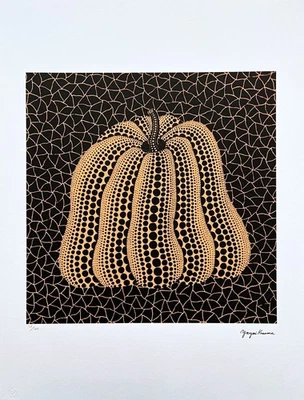 YAYOI KUSAMA - Pumpkin YSQ - signed, numbered edition 55/500, 50x65 cm - Image 1 of 4