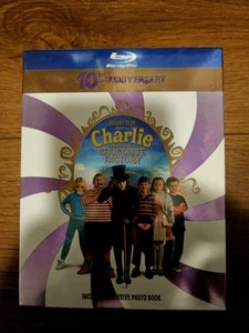 Charlie & the Chocolate Factory 10th Year Anniversary BLURAY SLIPBOX w/ BOOKLET - Picture 1 of 3