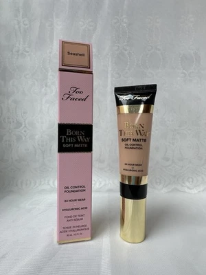 Too Faced Born This Way Soft Matte Oil Control Foundation ~Seashell~ 1oz/30ml - Image 1 of 4