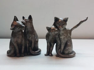 Frith Sculptures Cats Two Pairs Making Friends / Yum Yum and Friends - Picture 1 of 21