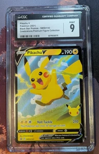 CGC 9 - Pikachu V SWSH143 2021 Black Star Promos Pokemon Card #5 - Picture 1 of 1