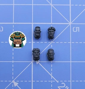 Warhammer 40K Black Templars Primaris Crusader Squad Neophytes Heads - Picture 1 of 2