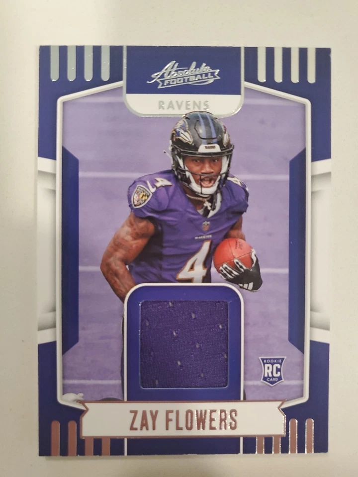 Zay Flowers 2023 Panini Absolute - Jersey Swatch - Image 1 of 4